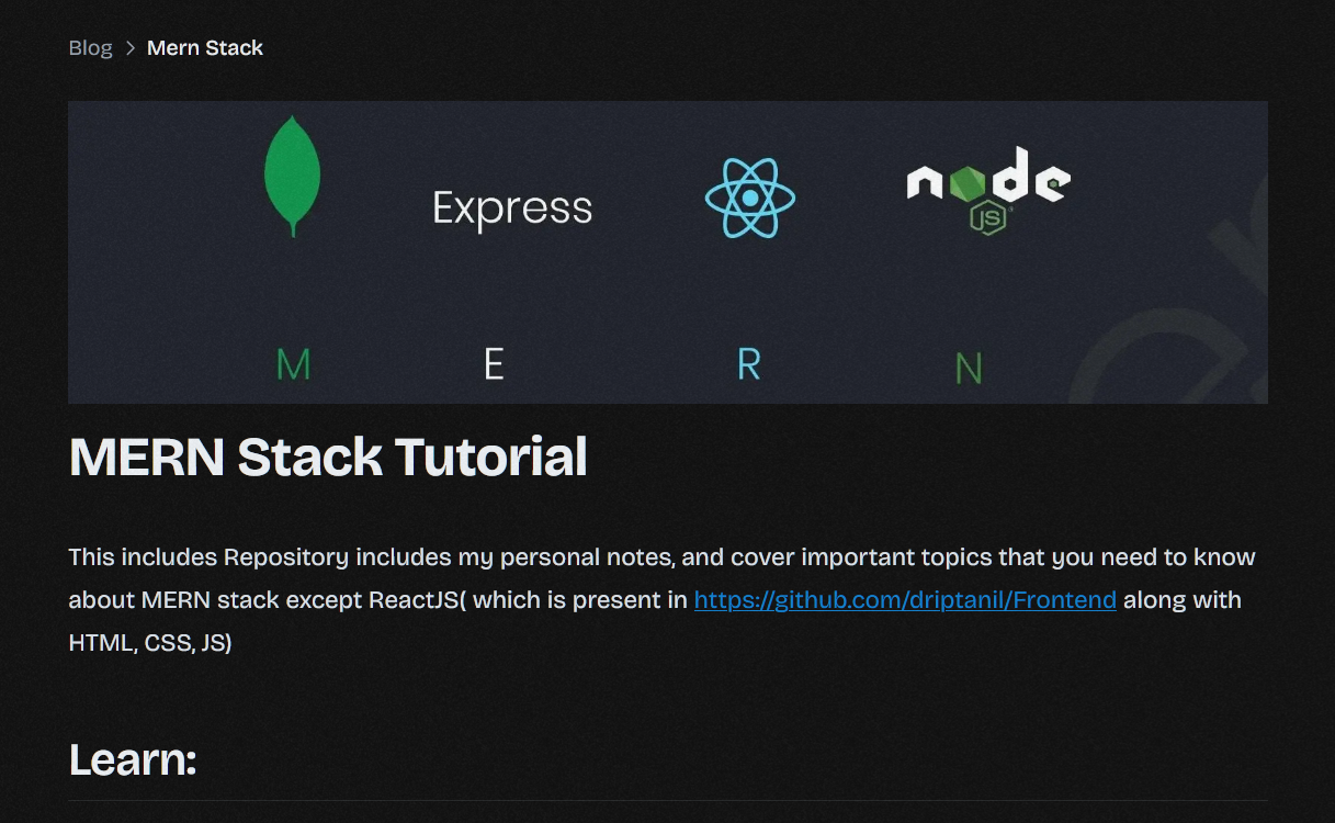 MERN Basics